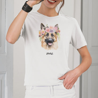 Custom T-shirt - Watercolor Collection | Dog Breed & Name